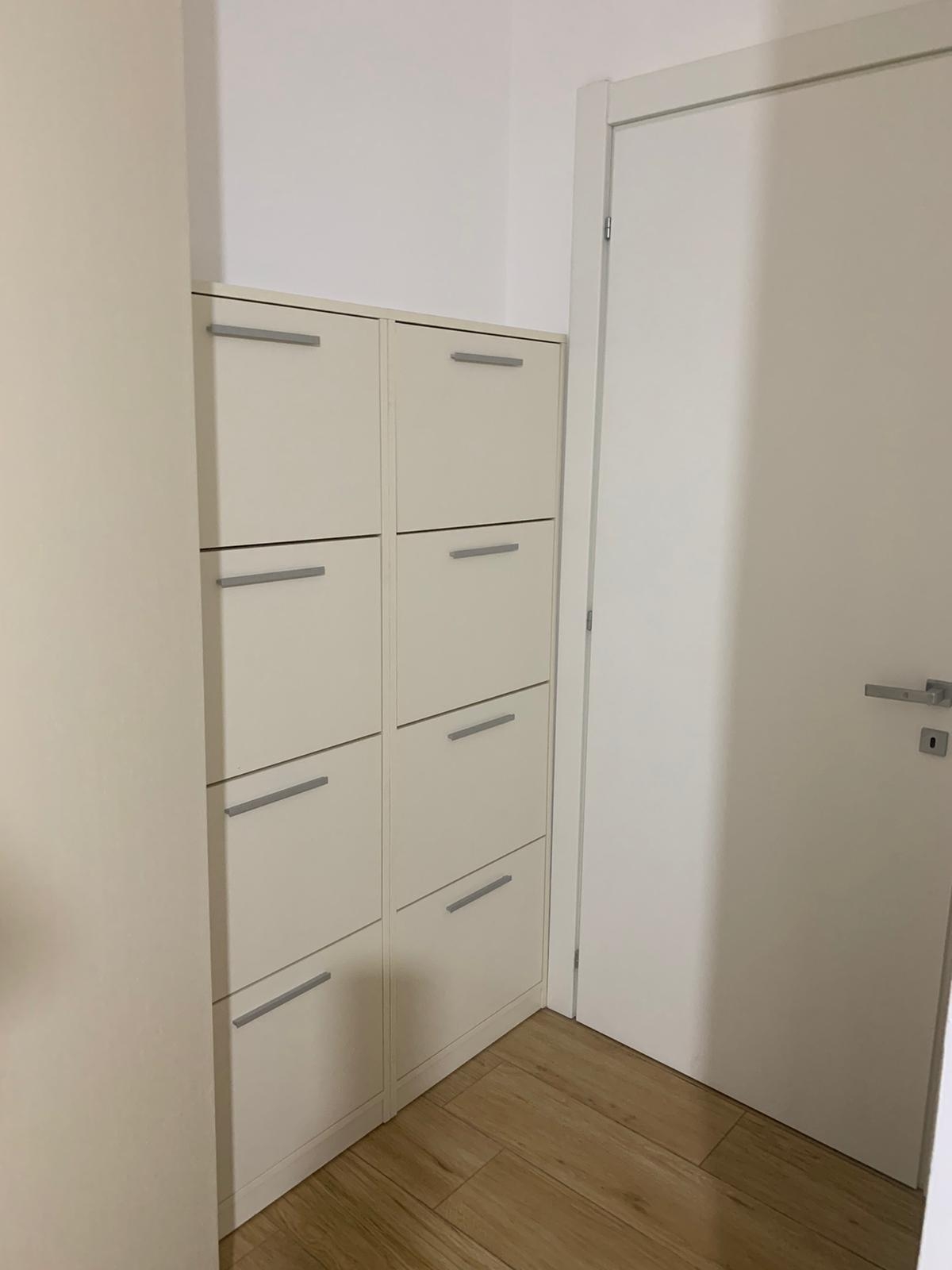 Scarpiera a ribalte da appoggio in Bianco 